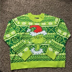 Green Grinch Christmas Sweater